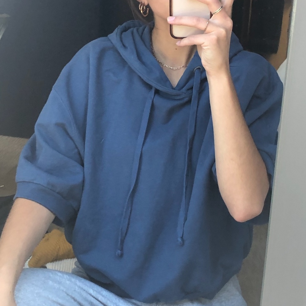 Cropped-Tee hoodie